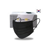 퓨처웨이 덴탈마스크 MB필터 대형 블랙 화이트 민트 퍼플 블루 베이지 50매입 일회용 : 비앤채