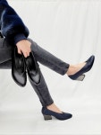 뷰띠라메수제화 | GUDUVORA 여성 수제화 뷰힐 브이 스티치 라운드토 컴포트 미들 AN2950 : GUDUVORA구두보라