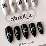 슈렐리아 네일(Shrelia nail) | 심플 알파벳 레터링 수제 네일팁 슈렐리아네일 : Shrelia 수제네일팁