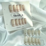 슈렐리아 네일(Shrelia nail) | 트윙클 글리터 프렌치 수제 네일팁 슈렐리아네일 : Shrelia 수제네일팁