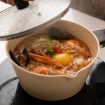 쿡스핏(Cooks Fit) | 쿡핏 매직백금 IH 건강한 세라믹코팅 라면냄비 편수냄비 18cm, 옐로우 : 쿡핏
