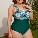통통녀수영복 큰컵 통통수영복 3xl 4xl 2xl 원피스 수영복 커브 푸시 업 수영복 긴 소매 플러스 라지 빅 사이즈 수영복 플러스사이즈...