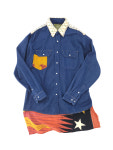 빈티지 리메이크 언스터디드 데님 셔츠 1 UNSTUDIED PATCHWORK : 리그라프