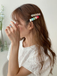 제이펄헤어 | 하트일자 펄 투명 옆머리 헤어 집게핀 16color : 키메라제이