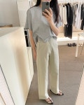 마망뮤즈 커브 티셔츠 3color : maman muse