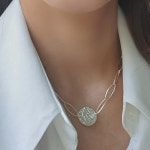 실버925 실리에나 코인 양면 목걸이 twosunjewelry 투썬주얼리/지적인스타일 : 투썬주얼리