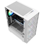 컴퓨터 게이밍 PC 조립 케이스 마이크로닉스 Master M60 메쉬 강화유리 화이트 : 티돌이샵