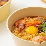 쿡핏 매직백금 IH 건강한 세라믹코팅 라면냄비 편수냄비 18cm, 옐로우 : 쿡핏