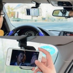 에이치디앤코 | 360 차량용 클립 선 바이저 휴대 전화 홀더 마운트 스탠드 Soporte Movil 아이폰 호환 Xs GPS 백미러 모바일 : 뿌리에서열매