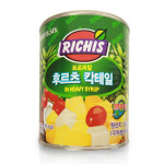 동서 리치스 후르츠칵테일 원터치 850g 화채 빙수 과일 통조림 : 유명한푸드