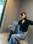 2022-0302-0827 | 샵블랙 2023-08-03 와이드 톤 워싱데님 : 샵블랙