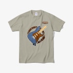 GUITARSCREAM Jean The Good, The Bad And The Ugly 일렉기타 통기티셔츠 반팔티 (남녀공용) 청바지 진 데님 : METALHUSKY