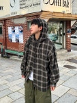 밀리닐리스튜디오 | 레트로 밀리 체크 후드셔츠 2C : 단 스튜디오