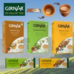 인도식 밀크티 인스턴트 짜이 생강, 카다멈, 마살라 14g 10개 Girnar Ginger Cardamom Masala chai : 인디안밥