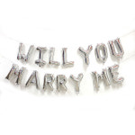 메리미닷넷 | WILL YOU MARRY ME 알파벳풍선세트실버 : 파티넷