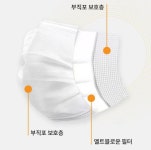 덴탈마스크 일회용마스크 비말차단 1회용 대형 민트 50매 : 해피몽드림