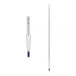 Chemglass CG-3508-N-03 1018 비수은 조인트 온도계 2 침지 -20°C ~ 150°C : 슬주기진