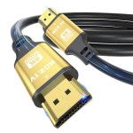 jobbnj HDMI 케이블 6ft 48Gbps 8K 60Hz 4K 120Hz HDCP 2.2 2.3 DTS:X HDR 10 Roku TV eARC 3D PS5 : 필쏘굿상사D