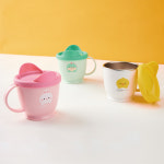 에디슨 프렌즈 논슬립 처음 배우는 한손컵 트레이닝 아기 물컵 스텐컵 공룡 : 에디슨몰