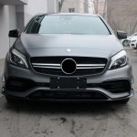 2Pcs 앞 범퍼 사이드 에어 스플리터 스포일러 블랙 벤츠 호환 메르세데스 W176 A180 A200 A220 A250 Amg A45 a 클래스 - : 나무유통17