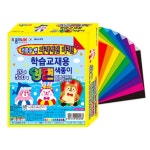 학습교재용 양면색종이 20색 1000매 15X15 : 쏭언니네샵