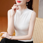 여성 정장 이너 스판 민소매 스판 니트 나시 Women's T-shirt : 밍밍무역 유한회사