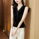 여성 레이스 브이넥 이너 민소매 티 Women's T-shirt : 밍밍무역 유한회사