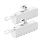 펌핏 보조배터리 5000mAh 8핀 일체형 도킹형 미니 휴대용 대용량 : 아이원-컴퍼니