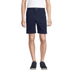 Lands End 남성용 22.9cm(9인치) 전통적인 핏 컴포트 퍼스트 녹바웃 치노 반바지, 래디언트 네이비. : 저무리6