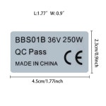 BAFANG 미드 드라이브 모터 액세서리 BBS0 BBS02 BBSHD 36V 250W 350W 500W 48V 750W 52V 000W 6pcs Bafang 모터 라벨 스티커 : YM Logis