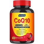 CoQ10 400mg 소프트젤 CQ10 코엔자임 Q10 보충제 PQQ 오메가 3 비타민 E 심장 건강 및 세포 에너지 지원 120회 제공량 : 머틀윌러비
