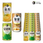 대일 참맑은 과일음료 참맑은혼합 유자음료 유자175amp;알로에175amp;벌꿀175MLX각10개 (총30개)캔음료 : 불꽃의청춘