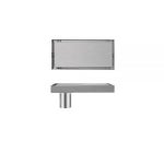 Akitbahome 7.87-Inch SUS304 Stainless Steel Square Shower Floor Drain Offset Drainage,2 in 1 Cover o : 알제이컴퍼니5