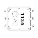 SAW 필터 TA1135B 403.5MHz 402-405MHz 3.8X3.8 : 대건물류