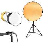 Selens 43 사진용 반사경6.5피트 라이트 스탠드 포함 핸들 반사경 및 홀더 키트 43in Reflector Stand Kit : bsone006