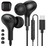 S20용 USB C 헤드폰 유선 이어버드, 마그네틱 타입 C 이어폰 인이어 헤드셋 마이크 노이즈 캔슬링 갤럭시 S23 울트라 S 블랙 : 프루티온A