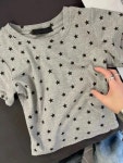 stars grey crop T shirts : Day begin
