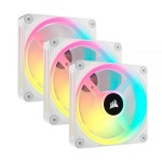 엘투에이치 | QX120 RGB 120mm 팬 - iCUE 링크 에코시스템 - 마그네틱 돔 RGB PWM 팬 - 시스템 허브 포함 3팩 스타터 키트 - 화이트 : 엘투에이치