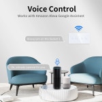Bingoelec 4 갱 1way Wifi 제어 빛 센서 스위치 벽 터치 스위치 크리스탈 클래스 패널 패션 스마트 스위치 tuya와 함께 작동 : 월드커넥트마켓