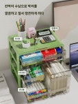 탁상 수납함 가정용 서랍형 대용량 책상 정리 수납함 장난감 간식 잡동사니 플라스틱 케이스 : 나모르기