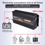 순수 사인파 인버터 2000 2600 3000 6000W 전원 DC 12V 24V AC 220V 전압 변환기 LED 태양광 자동차 전원 인버터 : 리셀인터마켓