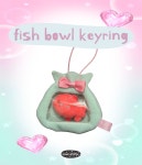 가장열쇠도장.관상어 | fish bowl keyring 금붕어 키링 어항 열쇠고리 미니 인형 귀여운 고리 물고기 : pink glitter
