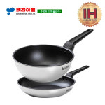 주식회사 영화사 궁 | 키친아트 메이져(IH) 삼중바닥 코팅후라이팬2종(D)SET(20+22궁) : 주식회사 엘포
