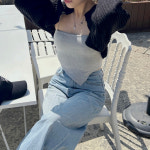 끈나시브라탑 캡내장끈나시 : 이유엔Eun
