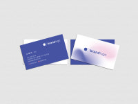 독특한 명함제작 네일 카페 뷰티 꽃집 베이커리 블루핑크 명함 : 디자인라올