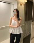 레브 셔링 나시 블라우스(3컬러) : 이즈카민