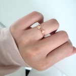14K18K 심플 십자 우정반지 (디자인 택1) : 피어주얼리
