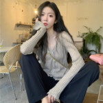 심플 브이넥 시스루 여름 가디건 MFNC040117 : 비틀버드