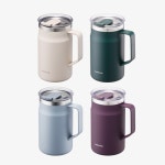 블루북학원 | 스텐 텀블러 600ml 손잡이 텀블러 락앤락 보온보냉 머그 스텐컵 핸들 : 라베노