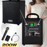 #180카페 | 그레이스 EG-180 이동식 블루투스 충전식 스피커 앰프 충전용 휴대용 200W : 사운드아리아